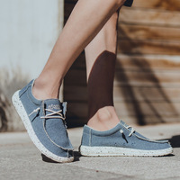 Chaussures mocassins pour homme personnalisées avec logo, style décontracté, toutes saisons, semelle extérieure en EVA respirante et légère, fabrication OEM/ODM en gros