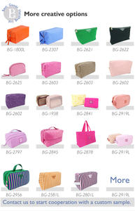 Bolsa de Maquillaje Estética a Medida Diseñador Acolchado de Algodón Natural Orgánico Beauty Cosmético <span class=keywords><strong>Bolsas</strong></span> de Toallas para Mu - Product Image 2