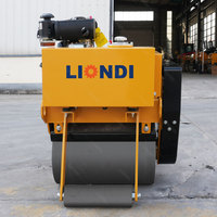 Rouleaux compresseurs vibrants professionnels à tambour unique de 350 kg pour l'exportation, mini-compacteurs de sol pour la compactation des terres