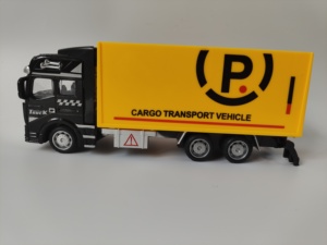 Camión de Contenedores de Aleación a Escala 1:42 Personalizado, Camión de Juguete de Metal Fundido a Presión con Función de Retroceso para Niños - Product Image 3