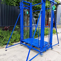 Nouvelle plateforme élévatrice à ciseaux électrique en métal de 2 à 10 m avec treuil à câble et base mobile sur roues