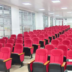 Luxe Theater En Hotel Stapelbare Opvouwbare Stof Stoelen Modern Design Aanpasbare Comfortabele Metalen Poten Groothandel Verkrijgbaar - Product Image 4