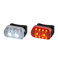 Ensemble de lumières LED rechargeables pour vélo, lumières avant et arrière pour vélo, lampe de sécurité pour cyclisme à haute luminosité, étanche, pour la conduite nocturne en extérieur