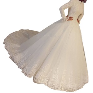 S3934R 2025 Nouvelle Mode Haute Qualité Vente en Gros <span class=keywords><strong>Robe</strong></span> <span class=keywords><strong>de</strong></span> <span class=keywords><strong>Mariée</strong></span> Sirène Sexy pour <span class=keywords><strong>Mariée</strong></span> <span class=keywords><strong>Musulmane</strong></span> - Product Image 5