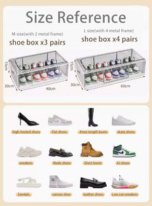 Boîte de rangement pliable pour chaussures, présentoir à chaussures, organisateur de rangement sous le lit, <span class=keywords><strong>prix</strong></span> d'usine - Product Image 3