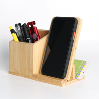 Les usines vendent en gros un must pour la vie porte-stylo détachable + support de charge sans fil + produit en bois 3-en-1, pratique et élégant