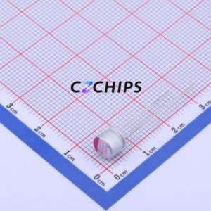 ตัวเก็บประจุแบบแข็ง ULR107M1CE06RR แบบ Through Hole (THT), ขนาด D6.3xL6 มม. 100uF 20% 16V 2.5 มม. - Product Image 1