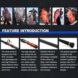 Hearty Rise Canna da Pesca in Carbonio Slow Jigging III S Tokayo per Pesca in Mare e Pesca d'Altura - Product Image 5