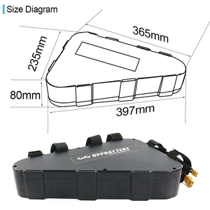 Batería Triangular para Bicicleta Eléctrica, 52V 20Ah, con BMS de 40A y Cargador de 3A, para Bicicletas Eléctricas de Alta Potencia de 3000W, Disponible en EE. UU. - Product Image 5