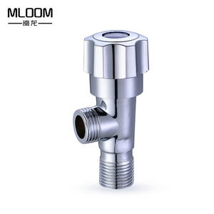 Venta al por mayor de válvulas de acero inoxidable 201 de ocho lados para inodoro, grifo de entrada de agua, válvula de ángulo grueso para agua caliente/fría con interruptor de corte. - Product Image 2