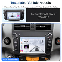 Estéreo para Auto Android 15 de 7 Pulgadas para Toyota RAV4 2006-2012, Pantalla Táctil HD, Navegación, Android Auto Inalámbrico, Cámara de Reversa, Reproductor Multimedia