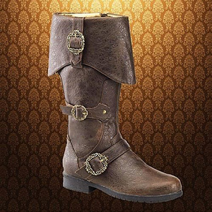 Botas Medievales Vintage de Cuero PU, Disfraces de Halloween Renacentistas, Zapatos de Cosplay, Botas de <span class=keywords><strong>Caballero</strong></span> para Hombre hasta la Rodilla, Talla Grande, Venta al por Mayor - Product Image 6