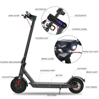 Trottinette électrique pliable pour enfants 350W, en alliage d'aluminium, deux roues, personnalisation, batterie 36V, 8,5 pouces, pliable, 25-30KM/H