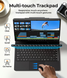 Étui Clavier Magnétique Magique Laudtec pour <span class=keywords><strong>Samsung</strong></span> <span class=keywords><strong>Galaxy</strong></span> <span class=keywords><strong>Tab</strong></span> S8 Ultra 14.6" avec Trackpad Multi-Touch Rétroéclairé <span class=keywords><strong>7</strong></span> Couleurs ODM/OEM - Product Image 4