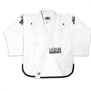 Wholesale Custom BJJ <strong>Gi</strong> Kimono with Embroidered Logo Patches Pearl Weave Cotton 380g Unisex Loose Fit Training Uniform - Product Image 5