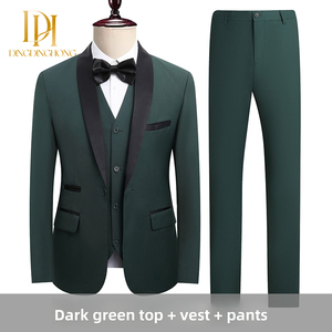Vestido de novia ajustado para hombre de gama alta Traje formal para <span class=keywords><strong>novio</strong></span> Traje informal de negocios - Product Image 4