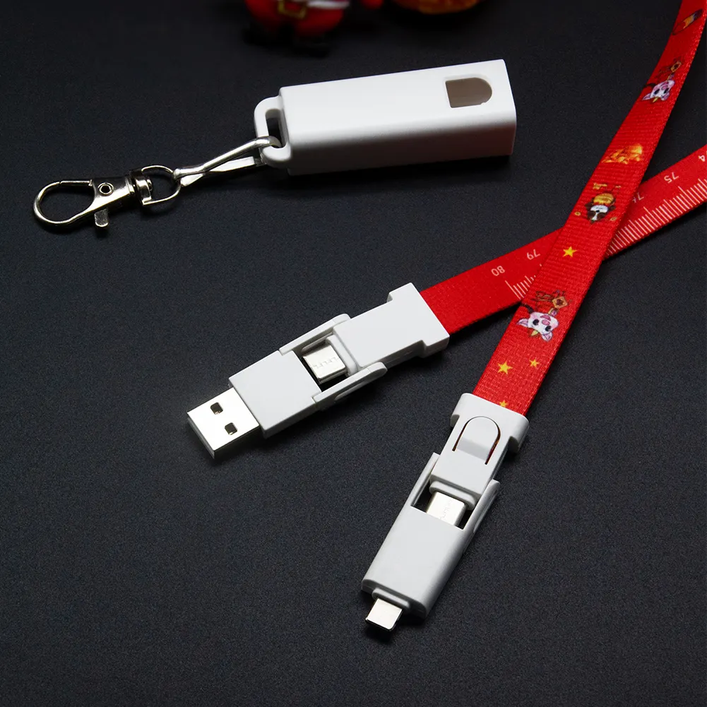 Kabel pengisi daya USB 6 in 1, kabel pengisian daya Cepat 85 cm, kabel Data USB 6 in 1 produsen Tiongkok