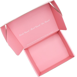 Tùy Chỉnh Sáng Tạo Sóng Tái Chế Màu Hồng Hộp Quà Tặng Có Thể Gập Lại Thiết Kế Quà Tặng Bao Bì Hộp Giấy - Product Image 2