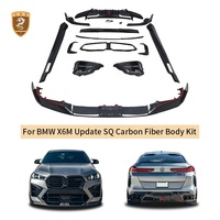 Kit de Carrocería X6 M para BMW X6M F96 2024-2026 Facelift Estilo SQ, Kit de Carrocería de Fibra de Carbono Seca, Alerón Delantero, Faldones Laterales, Difusor Trasero, Alerón de Techo