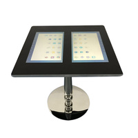Prix d'usine Bar de luxe moderne rond en bois LCD écran tactile Table basse intelligente interactive