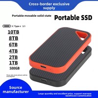 SSD Portabel Cangkang Logam Eksklusif Lintas Batas Baru 8TB/16TB Kecepatan Tinggi USB3.1 Ekspansi Drive Solid State Mobile