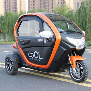 Triciclo Eléctrico Gtn de 1000w, 40km/h, Rojo, Totalmente Cerrado, Vehículo de Movilidad de Tres Ruedas - Product Image 3