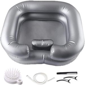 Portable PVC <b>Inflatable</b> Shampoo Bowl Elderly Disabled Hair Washing Basin Easy-to-Use Air Hair Washing Basin - Product Image 6