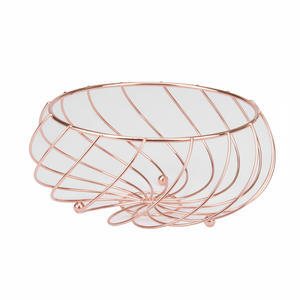 Panier à Fruits en métal de couleur cuivre de meilleure conception décor de Table décor de maison et de cuisine panier de conservation des aliments nouveau Design frais - Product Image 1