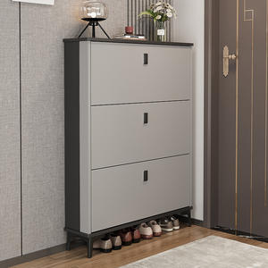 Gabinete Zapatero de Aglomerado Ultrafino para la Entrada con Almacenamiento Abatible de Gran Capacidad Integrado <span class=keywords><strong>Muebles</strong></span> de Lujo para el Hogar - Product Image 6