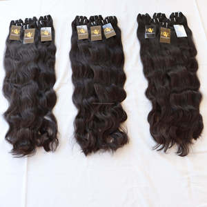 Extensiones de Cabello Humano 100% Natural Virgen Indio Remy al por Mayor, Extensiones de Cabello Humano Natural Indio Virgen de Templo - Product Image 6