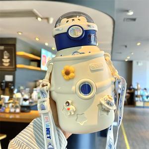 Hot Tomatodos Filles 17oz Double Paroi Vide De Agua Tasse En Acier Inoxydable Isolé École Enfants Thermos Bouteille D'eau Avec <span class=keywords><strong>Paille</strong></span> - Product Image 3