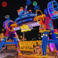 Manège Balançoire pour Enfants et Adultes, Équipement de Fête Foraine pour Parc d'Attractions, Design Cartoon