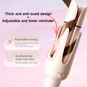 Rizador de pelo automático de 32 mm, rizador de cerámica con rotación automática, rizador profesional de 40 mm, varita <span class=keywords><strong>para</strong></span> rizar el cabello, regalo. - Product Image 2