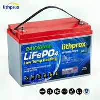 Batterie marine au lithium LiFePO4 24V 300AH Grade 6000+ à décharge profonde avec BMS intelligent RS485, borne M8, CE RoHS IP67, durée de vie de 10 ans