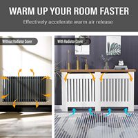 Radiateur sur pied personnalisé, panneau moderne, style européen minimaliste, blanc et gris, pour chauffage intérieur