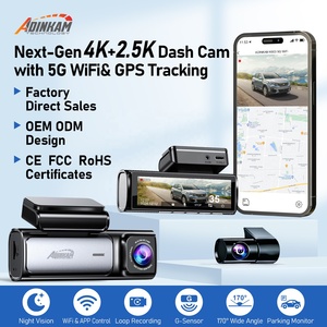 ADINKAM Grabadora de Video 4K+2.5K de Última Generación, Cámara para <span class=keywords><strong>Coche</strong></span> con Wifi 5G Integrado, GPS, Sensor G, WDR, Grabación en Bucle, Monitor de Estacionamiento, Doble Lente, OEM - Product Image 1