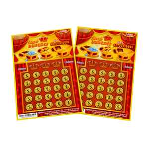Tarjeta de Lotería Personalizada con Impresión Digital, Gran Premio, Diseño Gratuito, Tarjeta de Raspar para Ganar - Product Image 6