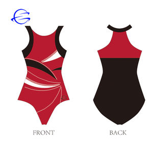 <span class=keywords><strong>Justaucorps</strong></span> de gymnastique pour filles à manches courtes, tenue de danse sexy en métal, ensemble de string, utilisation pour la performance, fabriqué en spandex, technologie de sublimation - Product Image 4