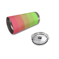Mug de voiture personnalisé Aroflux en acier inoxydable 20 oz, thème arc-en-ciel gay, pour les longues heures de conduite, le randonnée en plein air, les rencontres sociales à la maison