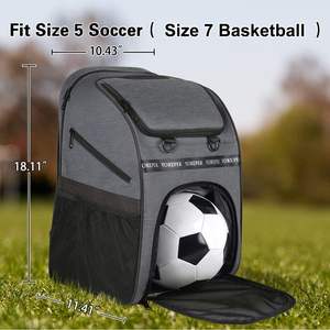 Free sample National Soccer Bag <b>Backpack</b> for Soccer <b>Basketball</b> Football Includes Separate Cleat and Ball Holder - Product Image 1
