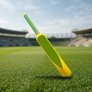 Batte de cricket en bois et graphite composite, double couture, durable, légère, largeur 45 mm, ambidextre, pour joueurs débutants - Product Image 1
