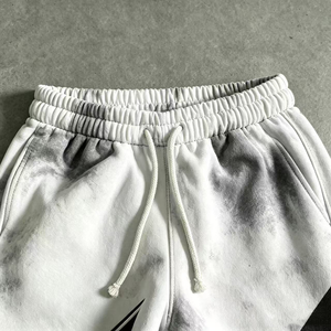 Ensemble de survêtement personnalisé OUNA pour <span class=keywords><strong>homme</strong></span>, sweat à capuche zippé et pantalon de jogging, motif graphique vintage délavé, en molleton de coton, style streetwear - Product Image 3