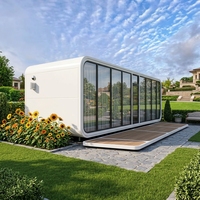 Maison conteneur de luxe 11,5 m, cabine Apple, bâtiment modulaire en acier, bureau mobile avec salle de bain et cuisine
