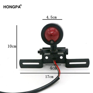 Luz Trasera Retro Vintage para Motocicleta, 12V, Metálica, para <span class=keywords><strong>Motos</strong></span> Cafe Racer - Product Image 6
