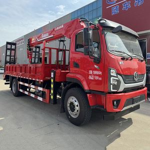 Grúa Montada en Camión Shacman Changwei de 8 Toneladas con Pluma de 5 Secciones y Rampa para Transporte de Excavadoras y Maquinaria de Ingeniería - Product Image 3