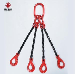 3Ton הרמת להחליק ווים 320C עיניים לגנוב וו פלדת פחמן מזויף מנוף הרמת העין וו עם תפס בטיחות - Product Image 1