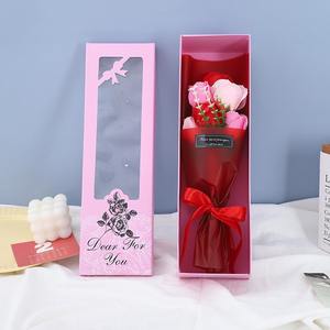 Gran oferta, 6 uds., ramo de flores de jabón, el mejor regalo para madre, novia, para graduación, decoración de Año Nuevo chino, caja de regalo incluida - Product Image 3