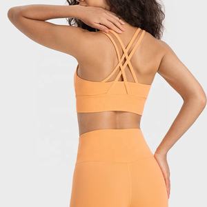 Soutien-gorge de <span class=keywords><strong>sport</strong></span> à maintien élevé personnalisé pour la course à pied et le yoga, brassière de <span class=keywords><strong>sport</strong></span> sans dos pour <span class=keywords><strong>femme</strong></span>, hauts de <span class=keywords><strong>sport</strong></span> vierges pour femmes, vente en gros - Product Image 2