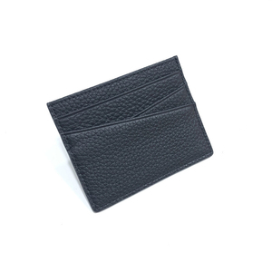 Zenos Pebble Pattern Leather Slim Credit Card Case with Slanted Slots Soft Cowhide No Closure Cards & <b>ID</b> <b>Holder</b> - Product Image 2