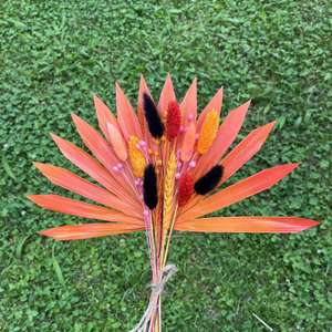 Abanico de Flores Secas Hecho a Mano <span class=keywords><strong>para</strong></span> Regalo de Navidad - Ramo Artificial Premium <span class=keywords><strong>para</strong></span> Decoración de Mesa de Postres en Bodas y Fiestas - Product Image 3